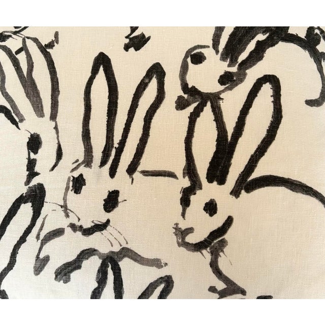 Black and White Hunt Slonem Bunny Hutch 20" Pillow by Lee Jofa For Sale In Cincinnati - Image 6 of 7