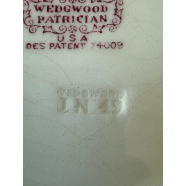 Set of 8 Wedgwood Salad Plates in the Morning Glory Pattern For Sale - Image 10 of 10