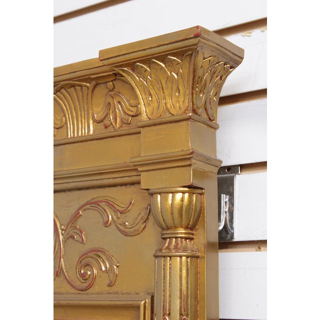 Pair Neoclassical Style Gold Leaf Finish Mirrors For Sale - Image 10 of 14
