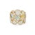 Contemporary Opal Diamond Wide Band Ring Sz 6.5 18k Yellow Gold Mosaic Statement Jewelry For Sale - Image 3 of 5