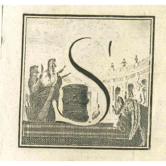 Letter of the Alphabet S, from the series "Antiquities of Herculaneum", is an etching on paper realized by Luigi...