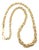 Late 20th-Century 9 to 5.5mm Graduated 18" Solid Byzantine Link Necklace For Sale