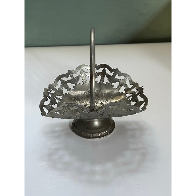 Early 20th Century Silver Plate Basket For Sale - Image 9 of 9