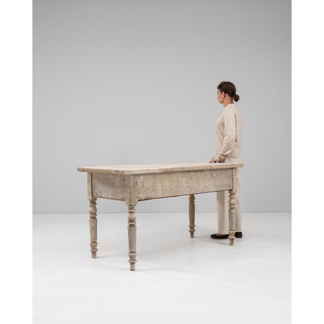 19th Century 19th Century French Oak Dining Table For Sale - Image 5 of 9