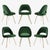 Original Saarinen Executive Armless Chairs in Emerald Velvet, Custom Gold Edition - Set of 6 For Sale - Image 10 of 10