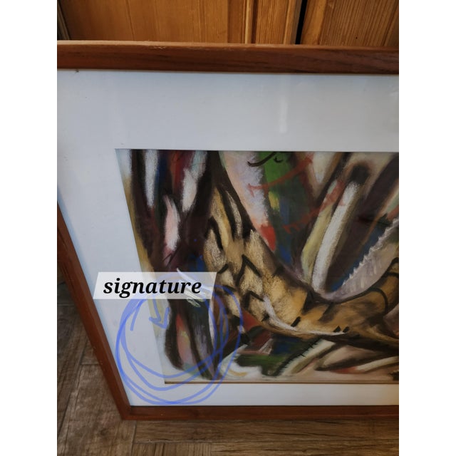 Amazing abstract drawing with lots of movement and excellent colors.