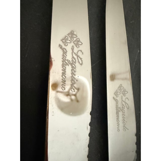 Laguiole 1970s Laguiole Natural Horn Steak Knives - Set of 8 For Sale - Image 4 of 4