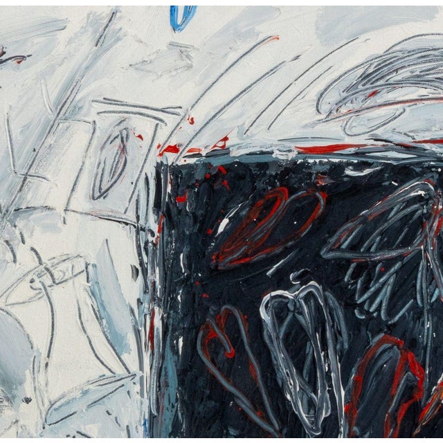 Elfi Schuselka (Austrian, b. 1940), Abstract Composition, Oil on Canvas, apparently unsigned, stamped "Studio / Elfi...