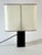This 1960s resin block table lamp, created in the manner of pierre giraudon, exemplifies the experimental material...