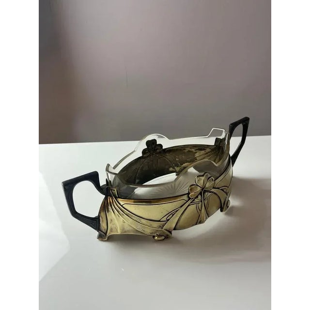 Bowl with Cloverleaf from Hans Peter Metallwarenfabrik, 1908 For Sale - Image 4 of 11