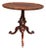 Hickory Chair Mount Vernon Collection Carved Mahogany Pie-Crust Side Table For Sale