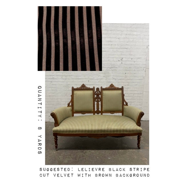 Vintage Eastlake Victorian Era Parlor Settee For Sale - Image 12 of 12