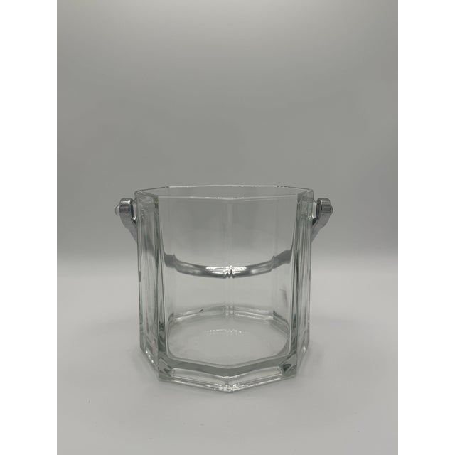 Vintage Luminarc Ice Bucket With Stainless Steel Handle For Sale - Image 12 of 12