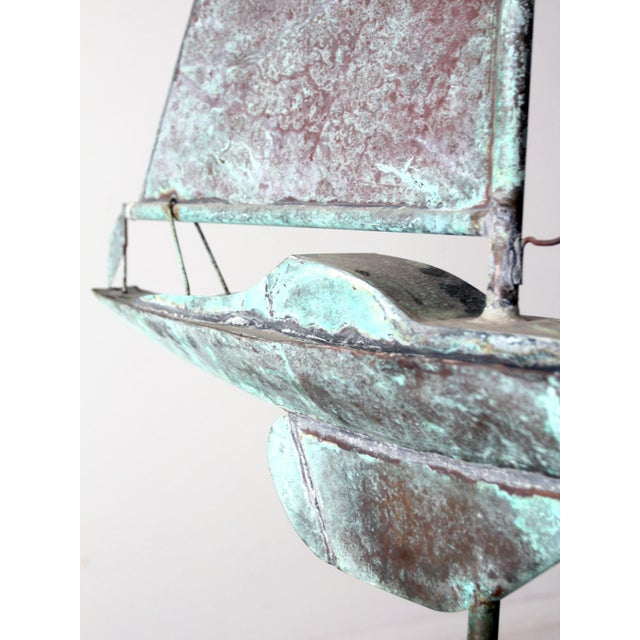 Antique Nautical Weathervane on Stand For Sale - Image 4 of 12