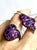 Amethyst & Black Sapphire Statement Necklace and Ring Set in Sterling Silver | Italian Roma Chain | Art Deco–Inspired Elegance For Sale - Image 10 of 10