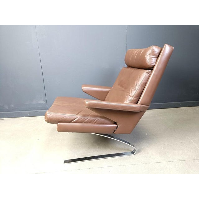 Animal Skin Swing Lounge Chair by Reinhold Adolf and Hans-Jürgen Schräpfer for Cor, 1970s For Sale - Image 7 of 15