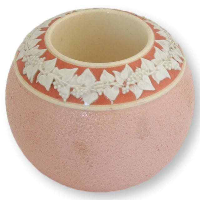 Vintage English Carltonware match striker. Raised wreath pattern. Maker's mark on underside.