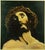 Beautiful painting, oil on canvas, depicting the face of Jesus Christ with a crown of thorns, framed in a beautiful, large...