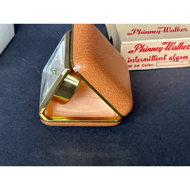 Mid Century 1950s Vintage Travel Alarm Clock Made in Germany For Sale In New York - Image 6 of 12
