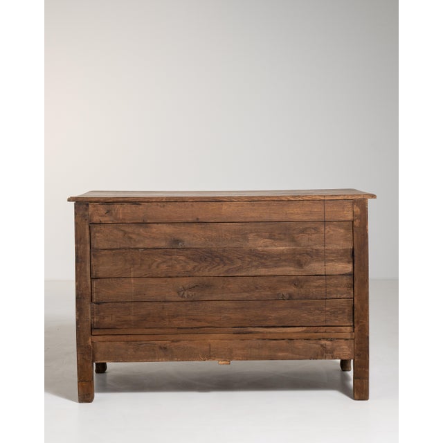 Early 19th Century Louis XV Oak Buffet in Original Patina For Sale - Image 10 of 17