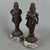 Artigianale, Ancient Asian Statues Deities, 20th Century, Carved Wood and Marble, Set of 2 For Sale - Image 11 of 11
