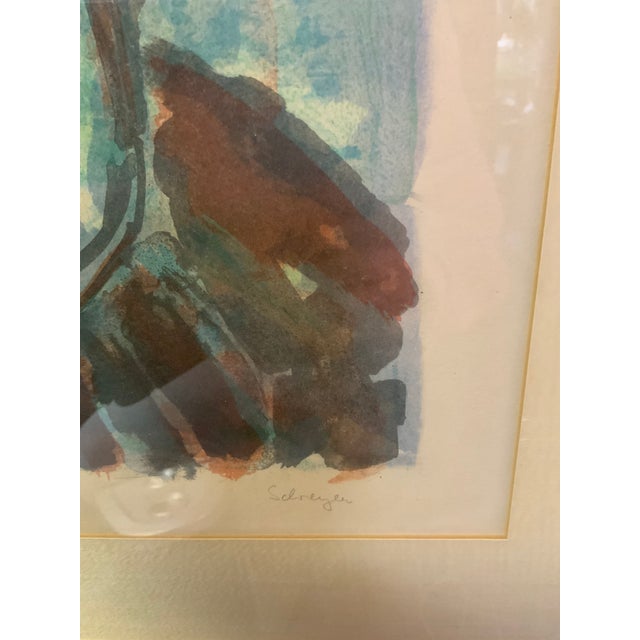 Late 20th Century Late 20th Century Lithograph Print, 36/100 by Artist Greta Schreyer For Sale - Image 5 of 9