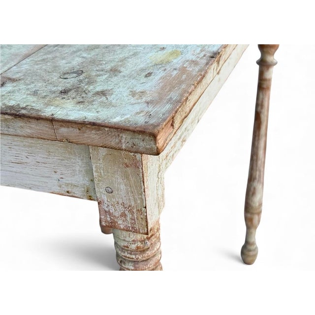 Antique French Farmhouse Side Table For Sale In Columbia, SC - Image 6 of 9