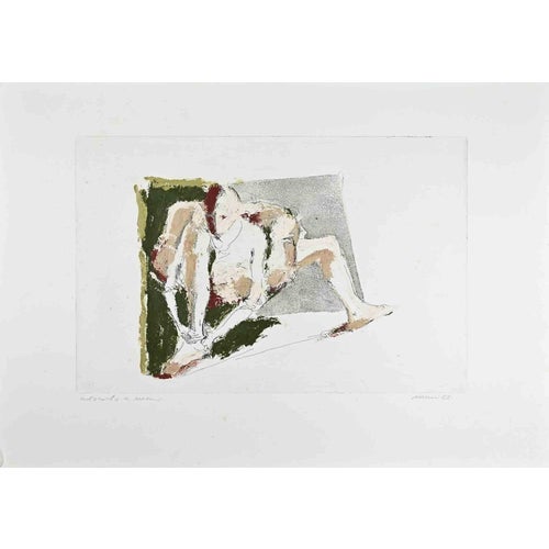 Franco Marzilli, Ballerina, Etching, 1990s For Sale