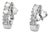18k White Gold Hoop Earrings, A Pair For Sale