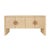 Contemporary Matthew Izzo Home Colt Natural Grasscloth Four Door Buffet For Sale - Image 3 of 5