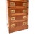Brown Antique Military Campaign Style Chest of Drawers in Yew Wood, 1950 For Sale - Image 8 of 10