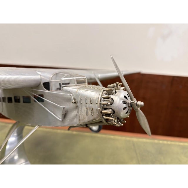 Ford Trimotor Model Aircraft in Pewter, 2000s For Sale - Image 5 of 17