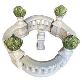 Italian Ceramic Centerpiece by Ceramiche Barettoni Nove For Sale