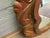 20th Century Mexican Handcrafted Carved Oak Mirror For Sale In New York - Image 6 of 12