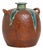 Large Handmade Ceramic Vase with Drip Glaze, 1980s For Sale
