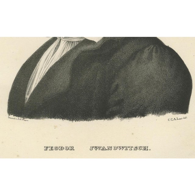 Portrait of Feodor Iwanowitsch, a Kalmyk, by Karl Joseph Brodtmann, Zurich 1836 This lithograph, created by the Swiss...