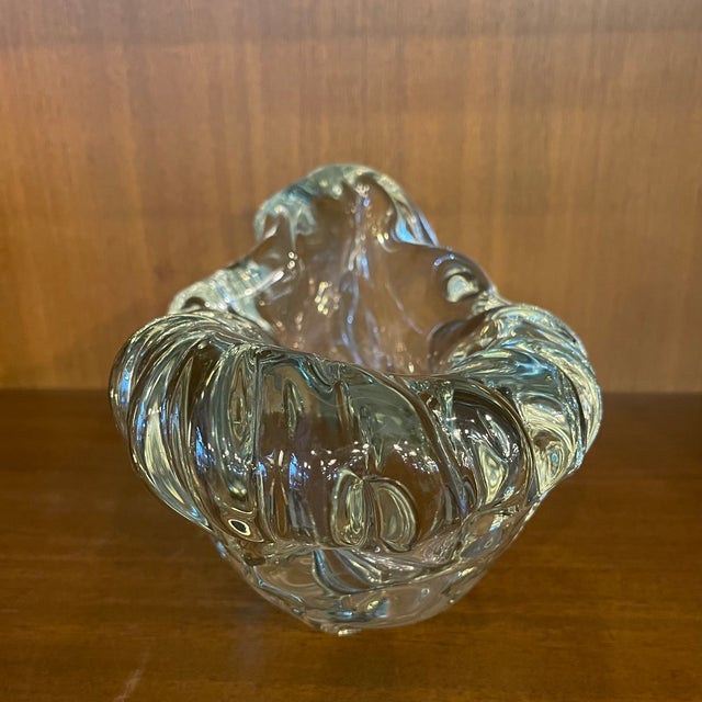 Mid 20th Century Biomorphic Freeform Art Glass Dish For Sale - Image 4 of 7