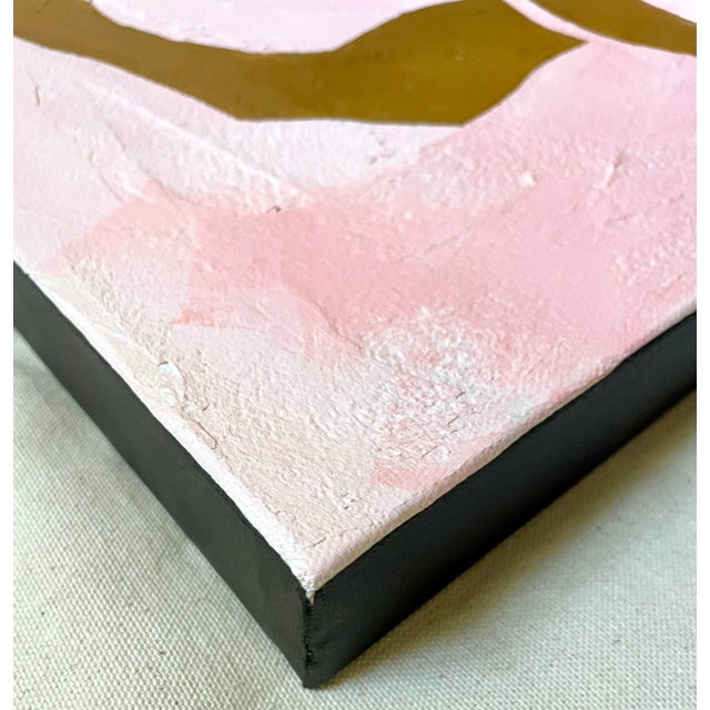 2020s 2025 "Il Tarassaco" Abstract Botanical Painting on Canvas by Artist r.k. Red For Sale - Image 5 of 5