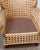 Art Deco Revival French Cane & Rattan Club Chair, C. 1980s For Sale - Image 15 of 15