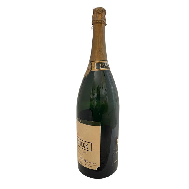 Rare Vintage Piper- Heidsieck Brut Champagne 1949 Jeroboam Sealed Store Display Bottle For Sale In San Francisco - Image 6 of 9