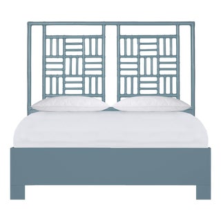 Finn Platform Bed Queen - Regatta Blue For Sale