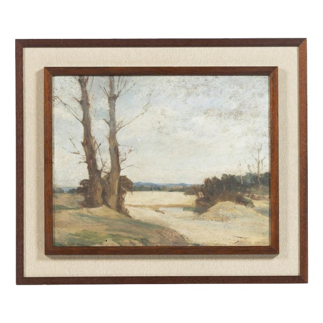Portuguese School Artist, Landscape with River, Oil Painting For Sale