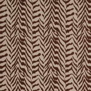 Schumacher Quincy Hand Print Fabric in Safari
