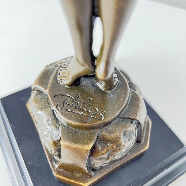 Black Philips, Art Deco Sculpture of a Nude Woman, 20th Century, Bronze For Sale - Image 8 of 12