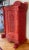 1850 Anglo Indian Sideboard or Dry Bar Cabinet Painted Cinnabar Red For Sale - Image 4 of 12