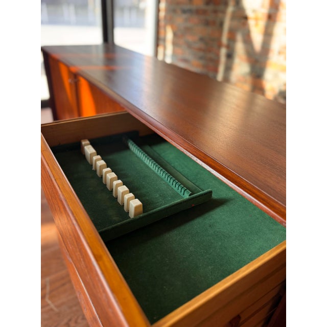 Wood Norwegian Sculpted Teak Sideboard - Mid-Century Modern | Circa 1960 For Sale - Image 7 of 12