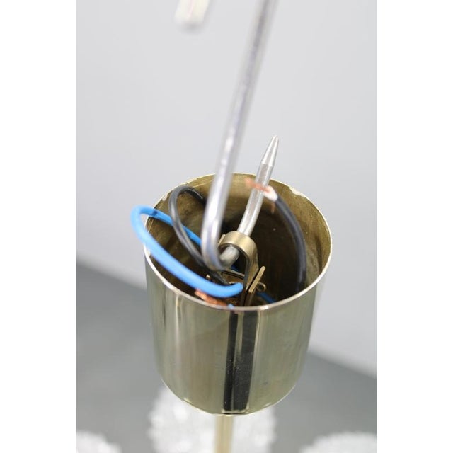 Mid-Century Sputnik Brass Glass Chandelier, Former Czechoslovakia, 1970s For Sale - Image 10 of 12