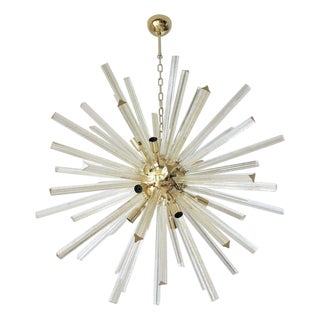 21st Century Oro Murano Glass Rod Sputnik Chandelier by Fabio LTD For Sale