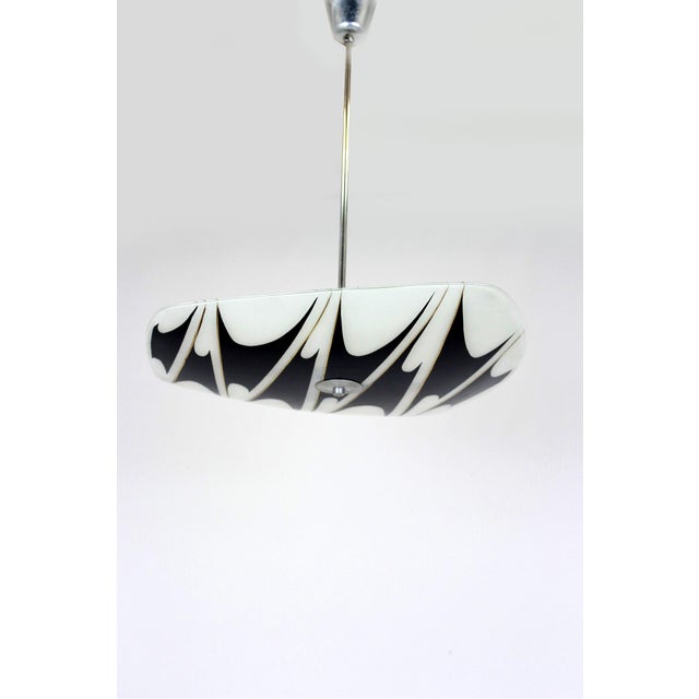 Large Vintage Czechoslovakian Opaline Glass Pendant Lights, 1970s, Set of 2 For Sale - Image 17 of 18