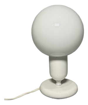 Space Age White Opal Glass Table Lamp, Germany, 1970s